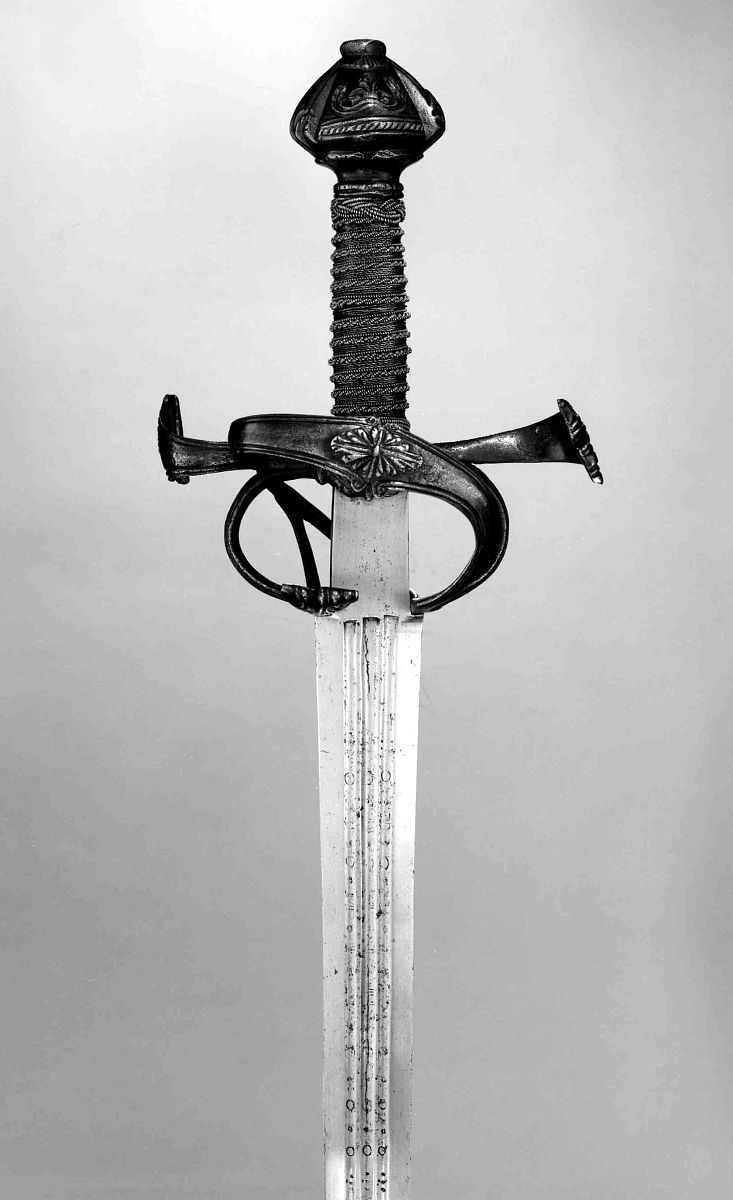 rapier, italian, circa 1550-60. artist unknown. (photo by herita
