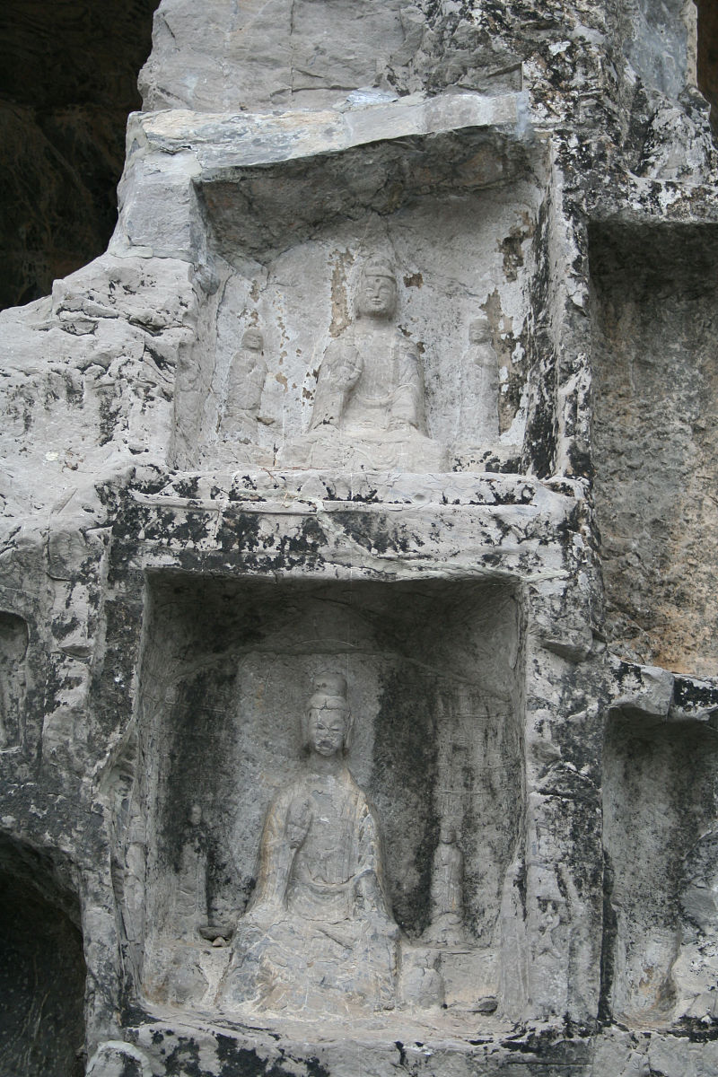 2007年10月3日,洛阳龙门石窟,英文名称:longmen grottos,龙门石窟根据