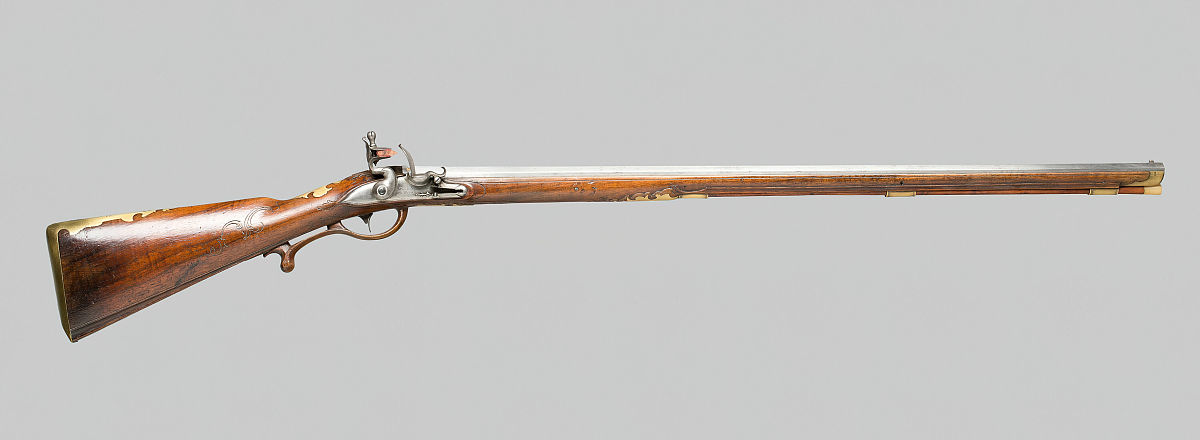 flintlock fowling gun, germany, circa 1770. artist karl starek. 