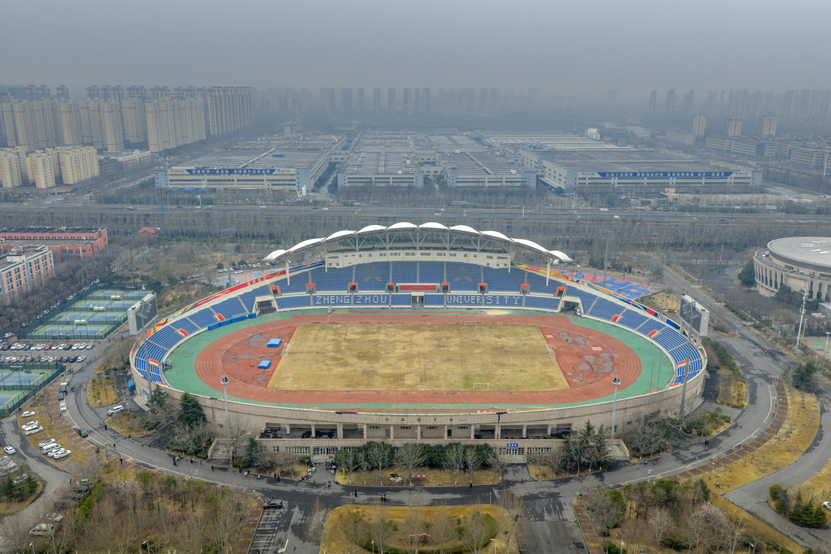 2026年3月2日,郑州大学主校区校园风光.