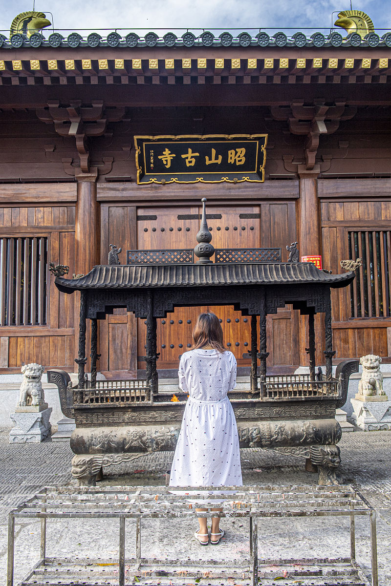 2020年6月27日,湖南湘潭,昭山古寺.