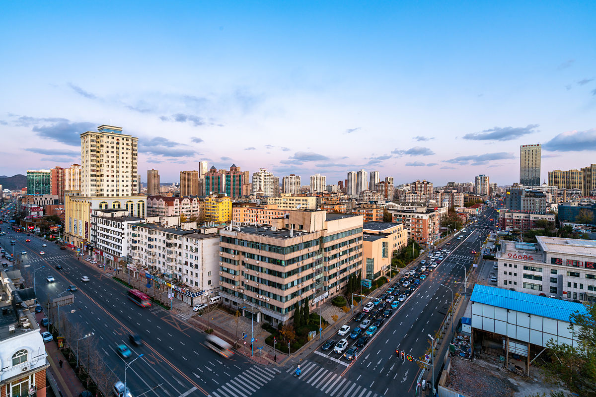 2019年11月19日,大连联合路与黄河路交汇口.