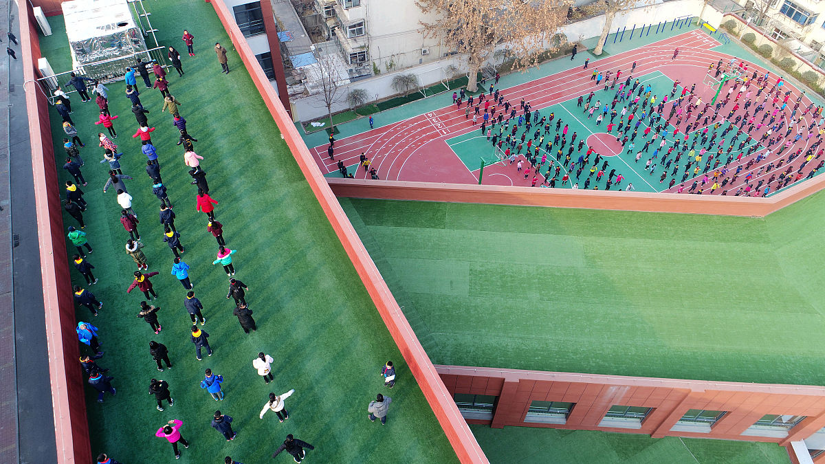 2017年12月13日,山东省济南市,在历山东路北首的济南解放路第二小学,