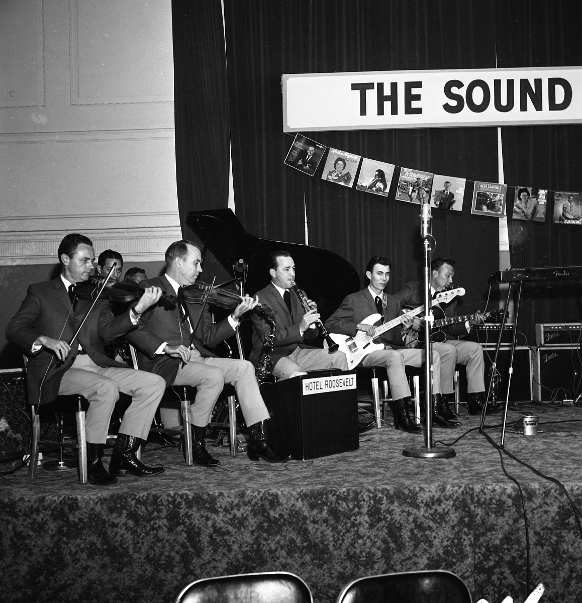 new york - may 14: the cimarron boys of the band  leon mcauliffe