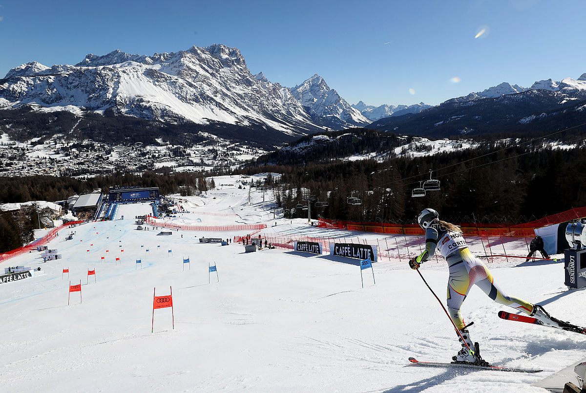 2021年2月17日,意大利,2021高山滑雪世界锦标赛2月17日赛况.cortina d