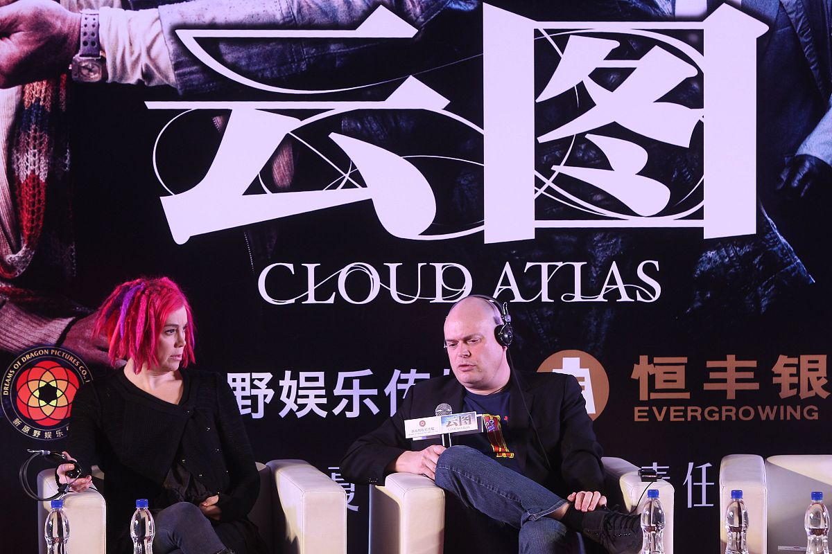 2013年01月21日,北京,电影《云图》(cloud atlas)在京举行发布会.  拉