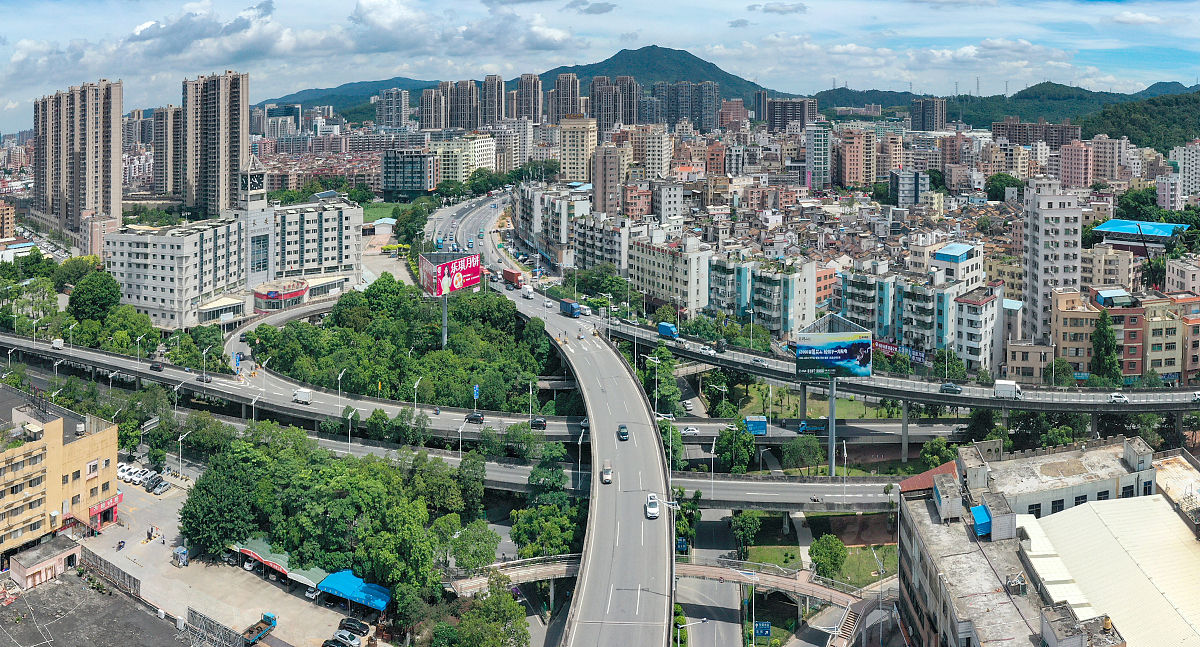 2020年08月10日,广东省东莞市. 107国道与太安路连接处