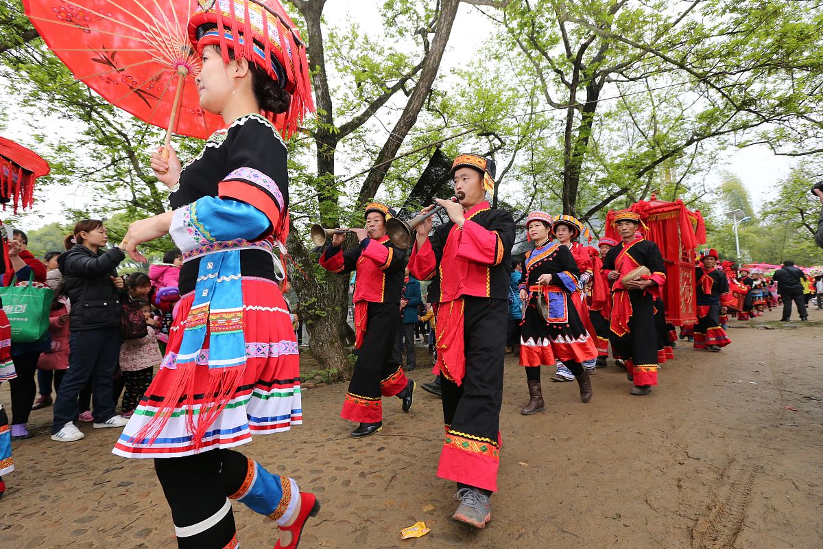 2015年3月14日,广西桂林市恭城瑶族自治县平安乡社山村一场原生态的水