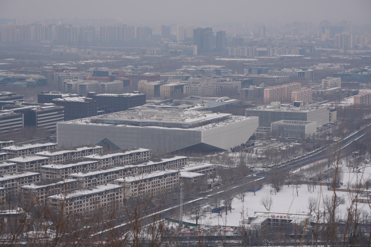 2026年1月18日,北京,百望山公园雪景.