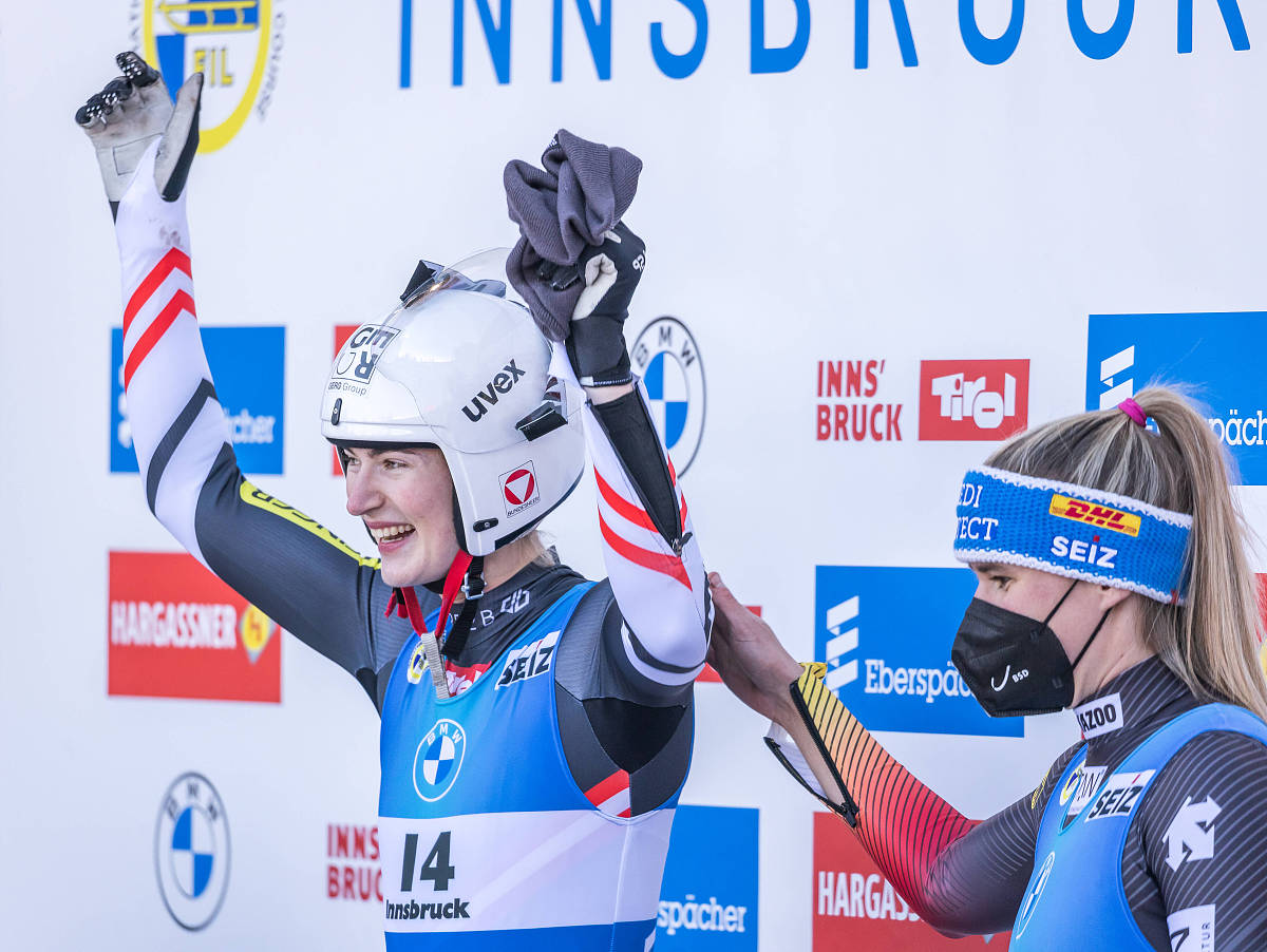 aut, eberspaecher rennrodel weltcup, igls 19.12.2021, olympia ei