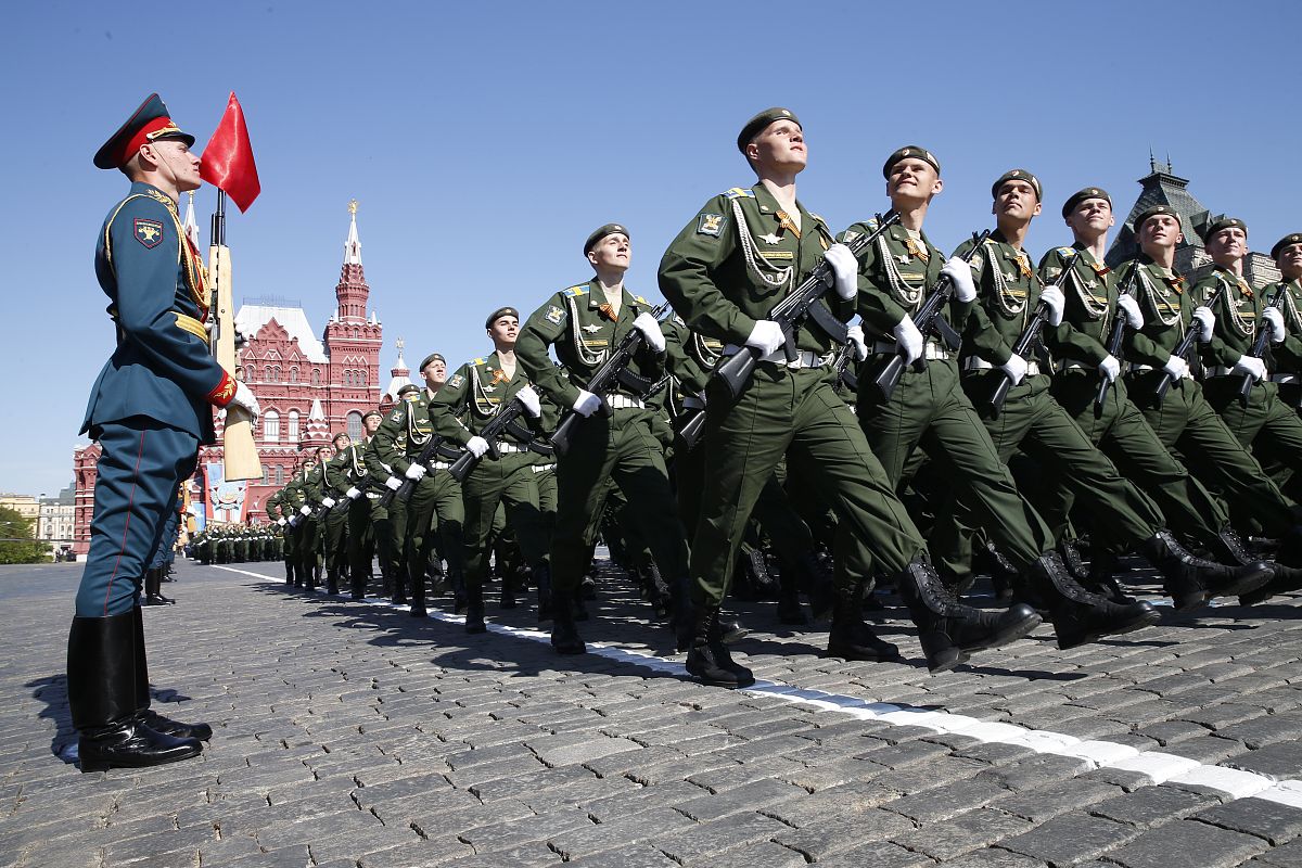 当地时间2014年5月9日,莫斯科红场,卫国战争胜利69周年阅兵仪式举行. 