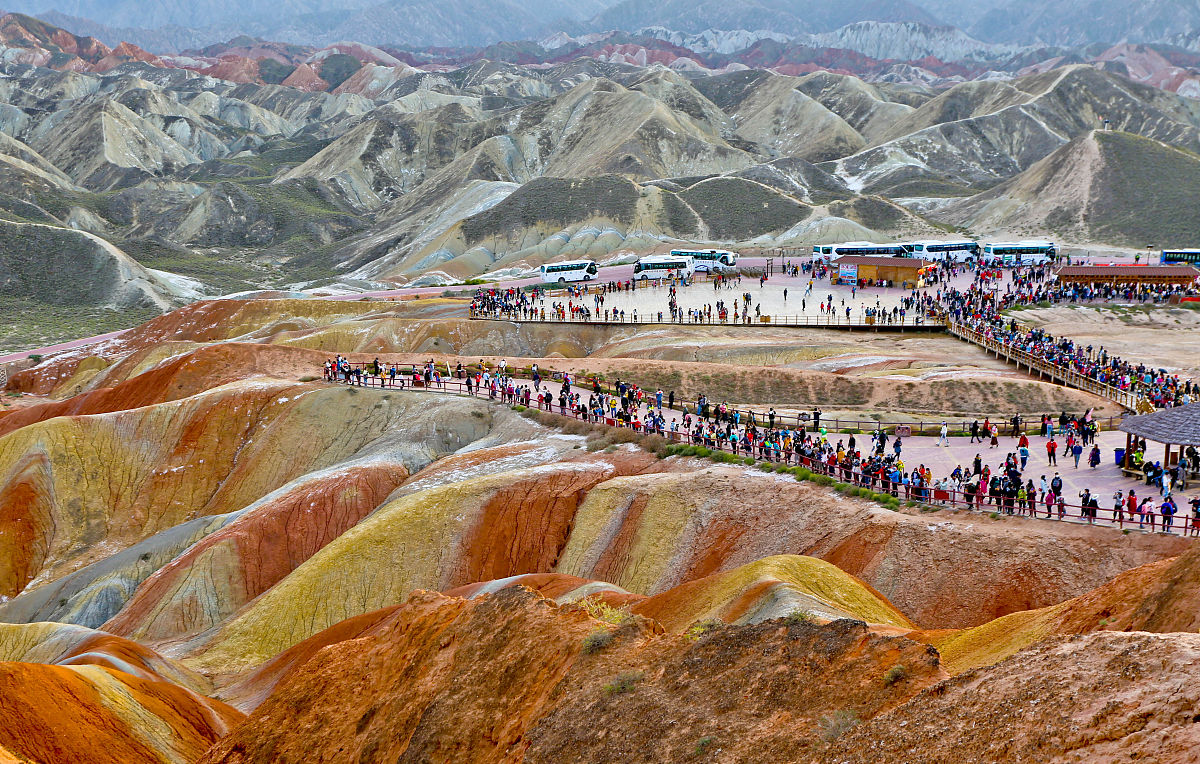 分析下甘肃的旅游景点有哪些第一段概括下。接着后面用123表达