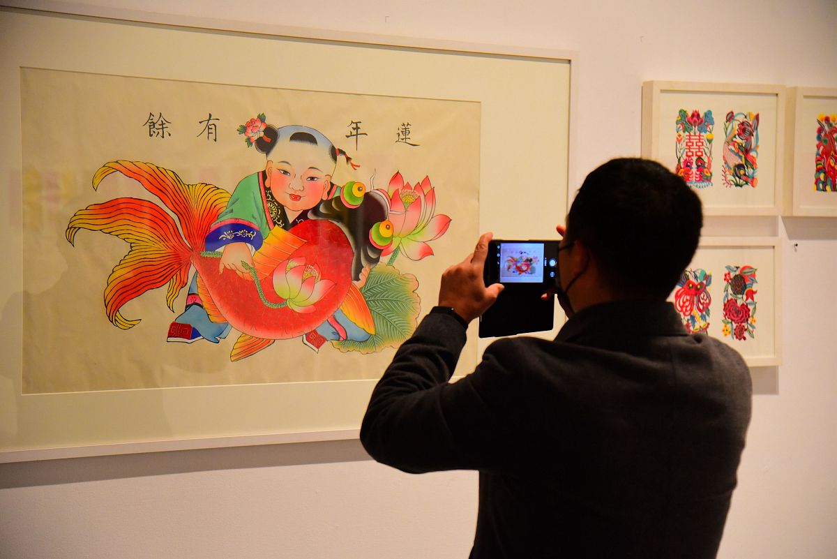 2021年2月16日,杭州,浙江美术馆"日用皆道——年的艺术"特展正在展出,