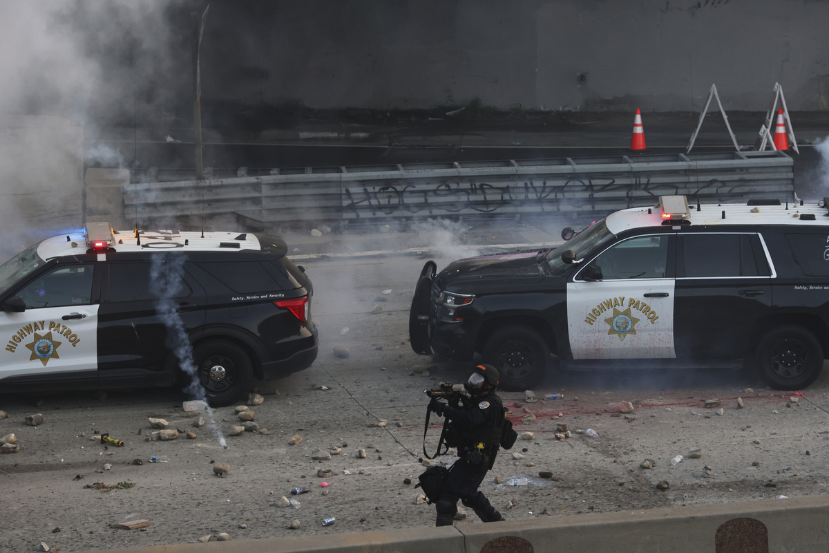 昨晚袭击后的状况