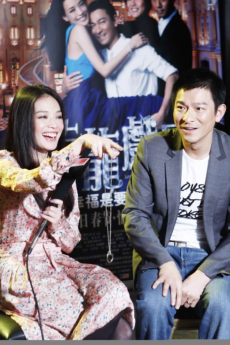 2009年1月13日,北京,爱情大片《游龙戏凤》举行官网启动仪式.舒淇,刘