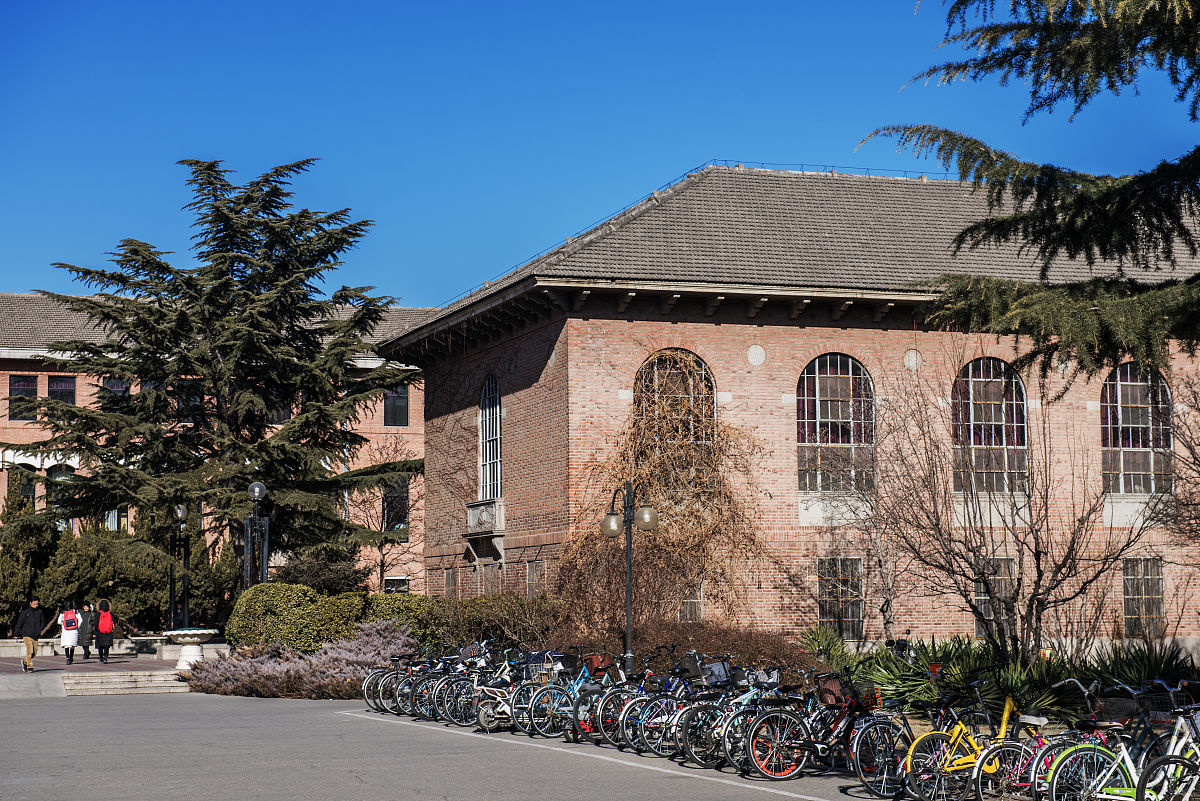 2019年1月15日,北京,清华大学校园风光.