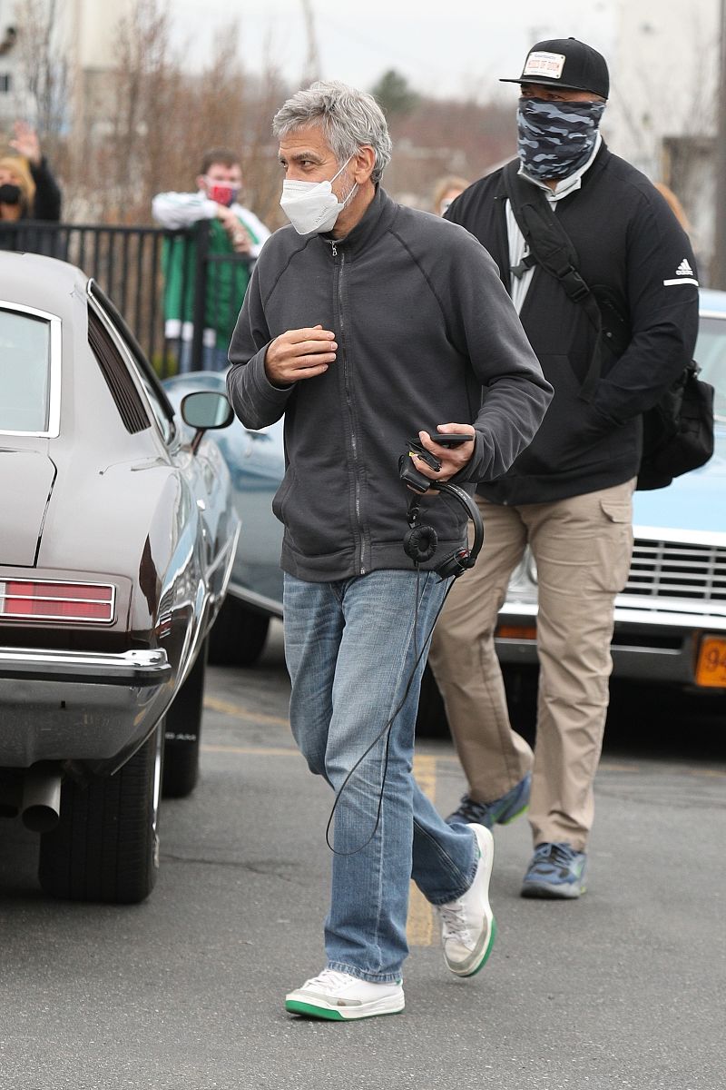 当地时间2021年4月5日,美国,乔治·克鲁尼(george clooney),本·阿弗