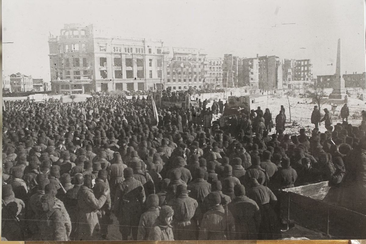 1942-1943年间,苏联斯大林格勒(现俄罗斯伏尔加格勒),斯大林格勒战役,