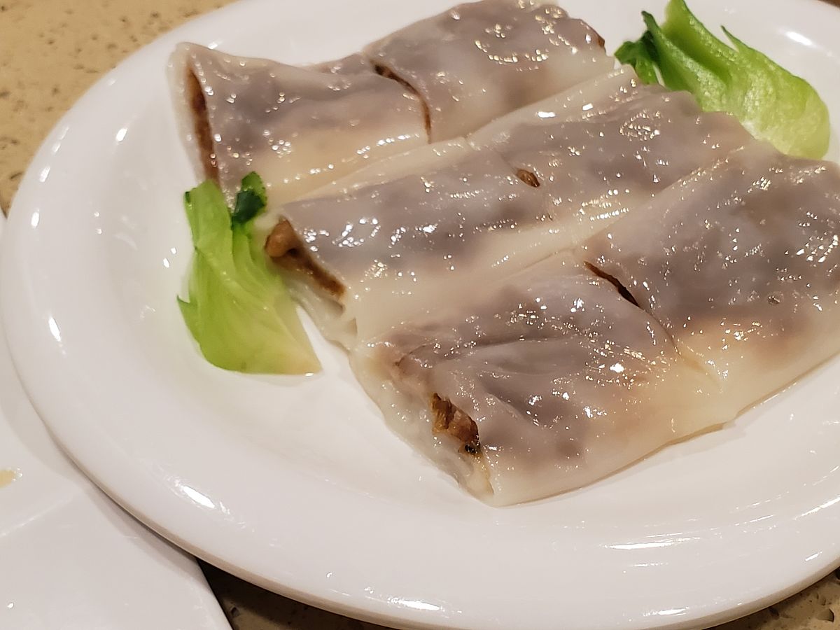 写一份肠粉加猪肉灌汤包外卖好评
