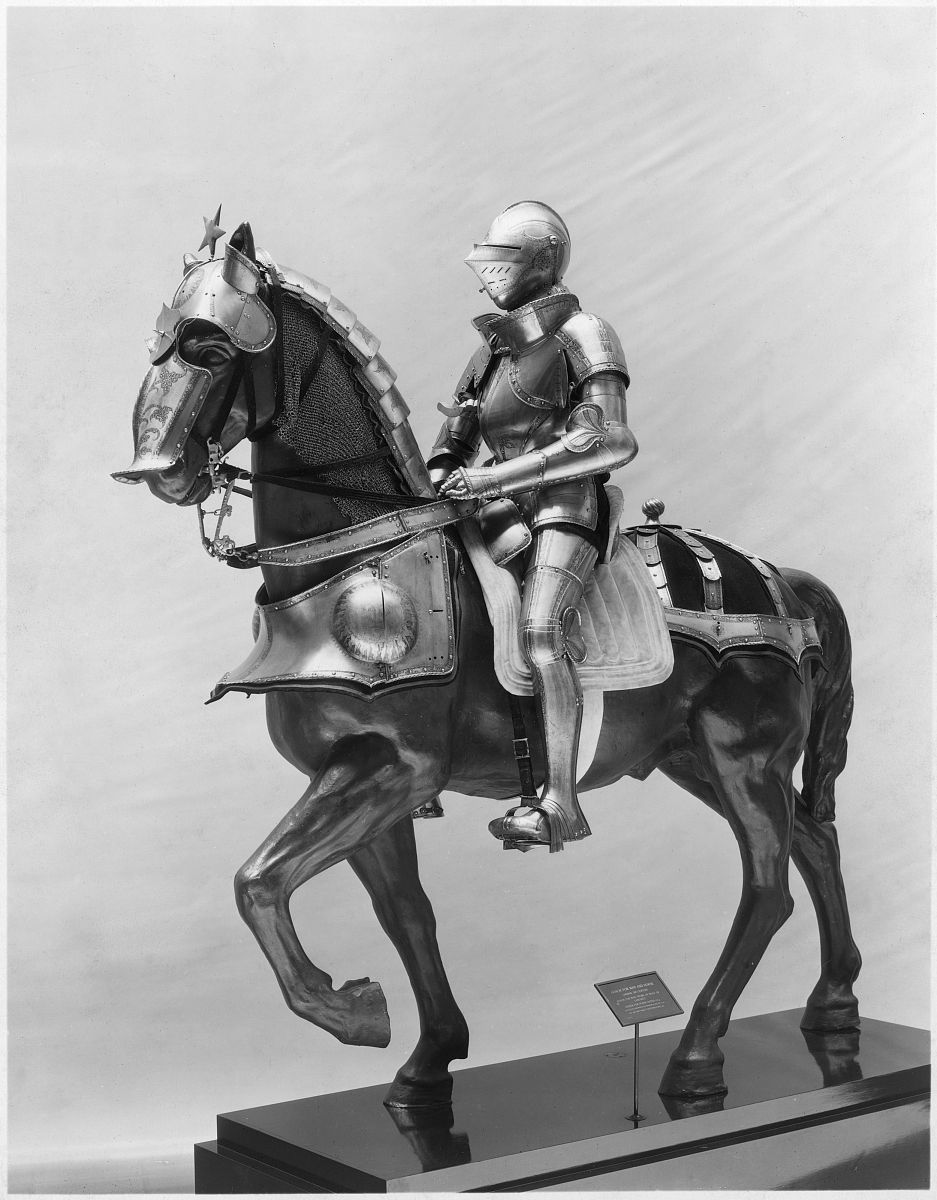 armour for man and horse presumably made for baron pankraz von f