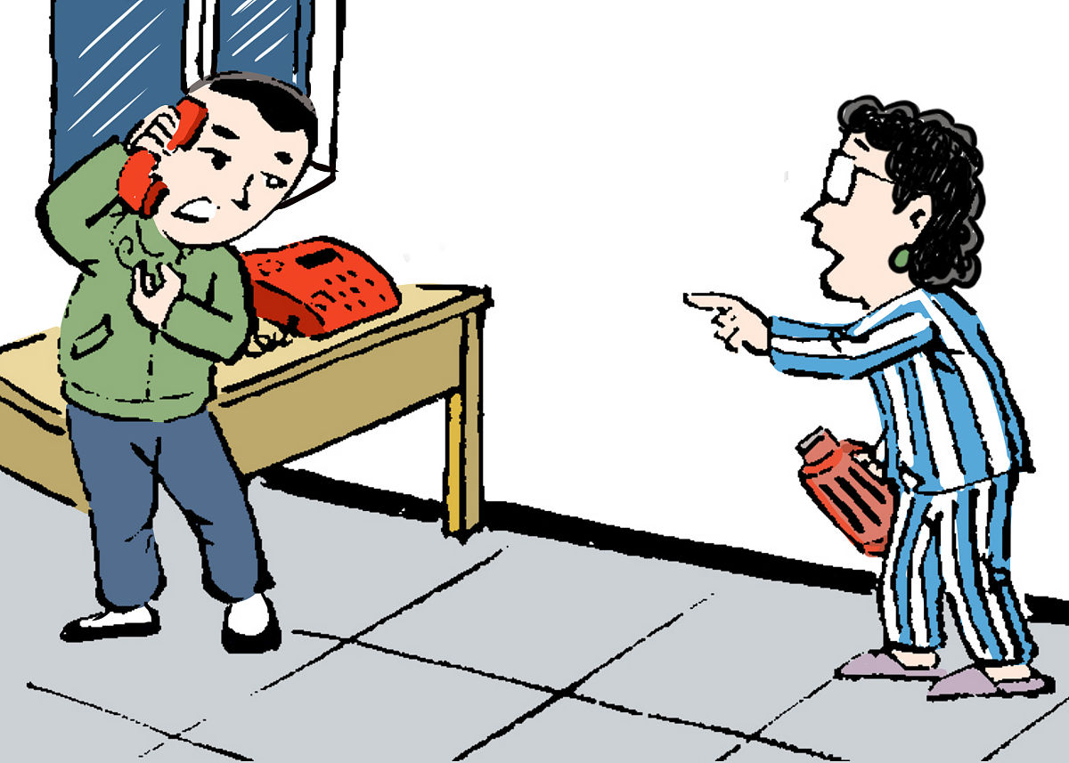 看到有人捡东西但是不告诉失主怎么说