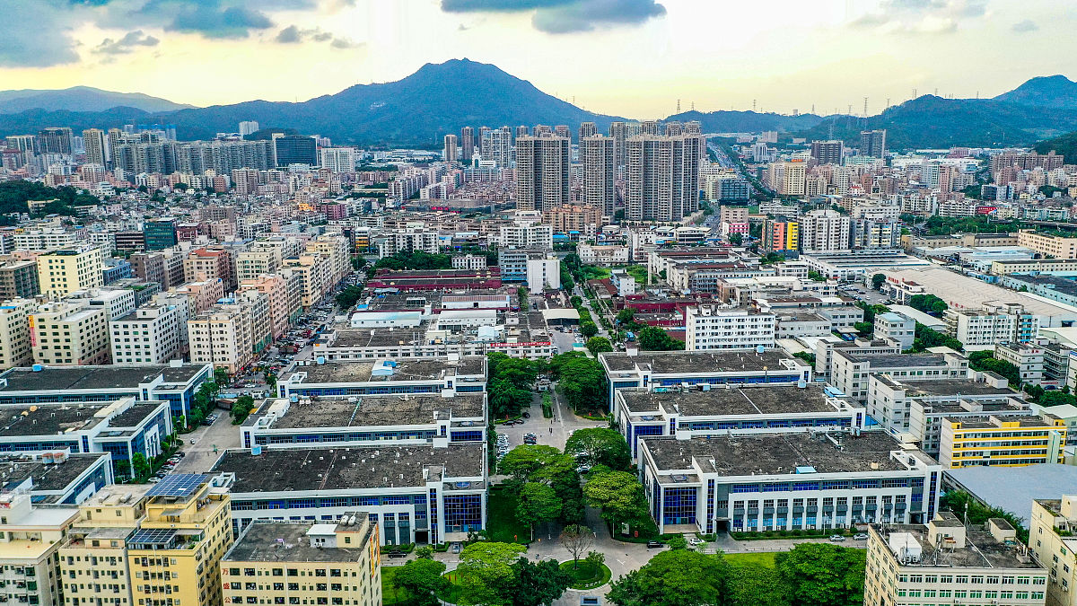 2021年6月17日,广东省东莞市长安镇,美丽的风光图.