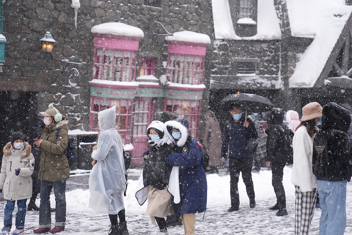 2021年11月7日,北京迎来2021年冬季第一场雪,全城银装素裹.北京环球度