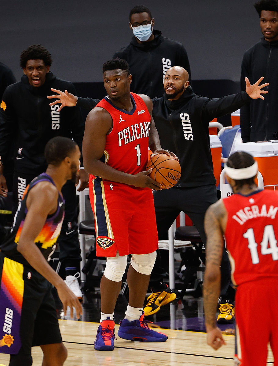 2020年12月29日,美国,20/21nba常规赛,新奥尔良鹈鹕86-111菲尼克斯太
