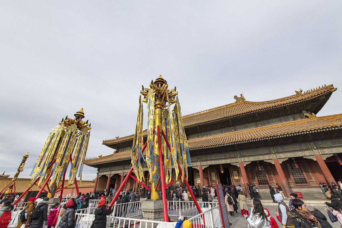 2019年1月31日 北京故宫,紫禁城里过大年活动.