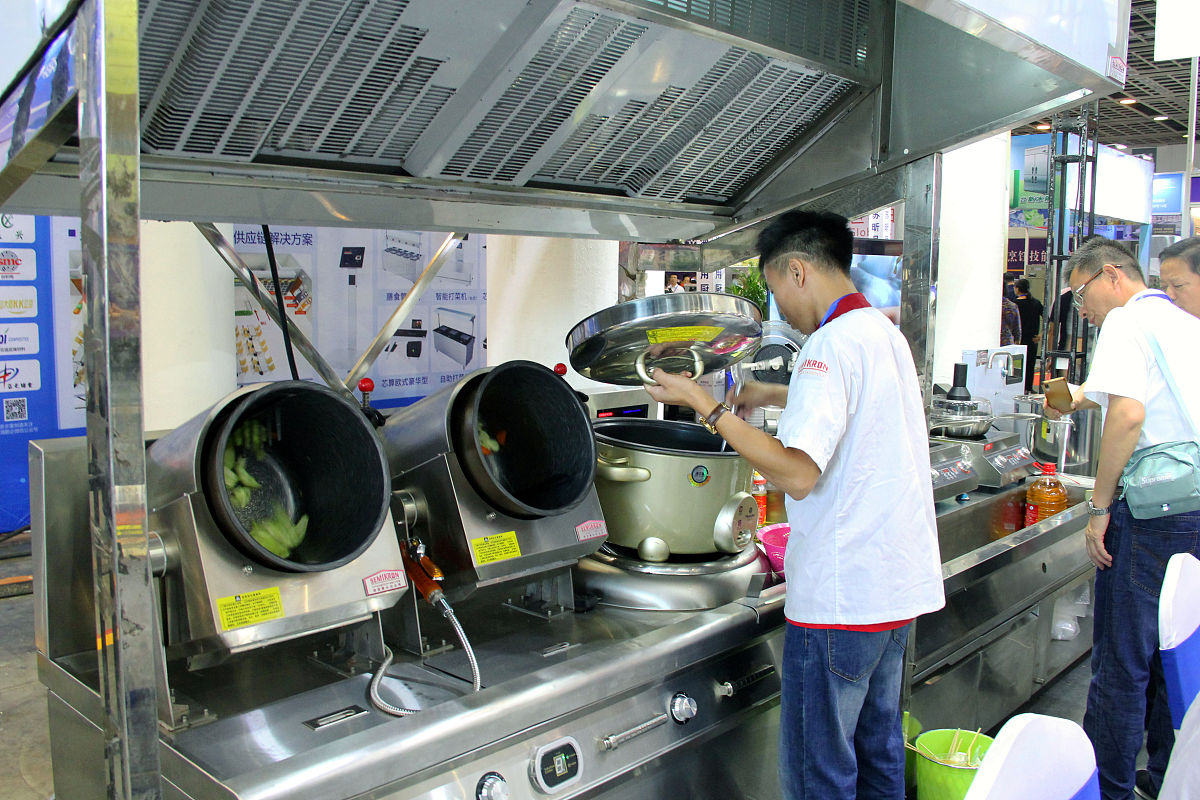 食堂用的电磁大锅灶修理不加热显2