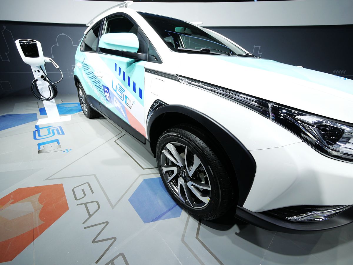 2018年11月24日,广东广州,2018广州车展—纳智捷(luxgen)纯电动u5 ev
