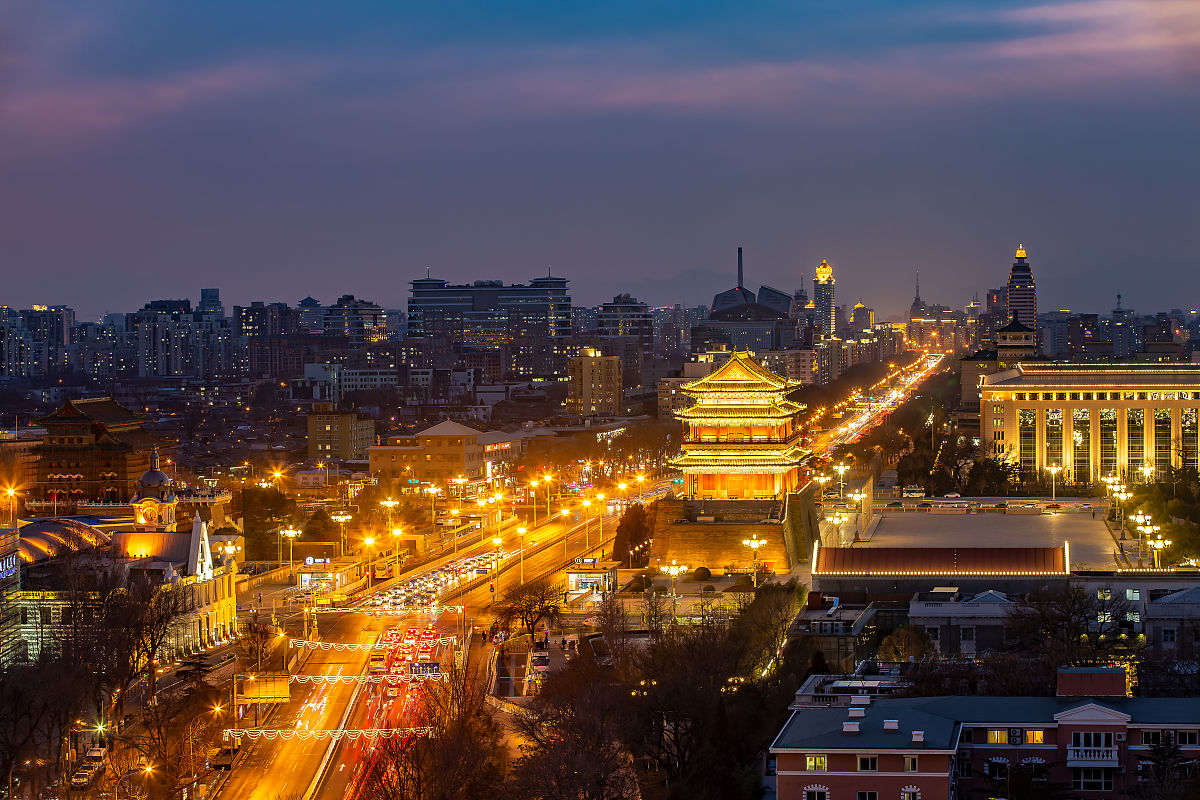 2021年1月3日,北京,元旦假期期间的天安门广场景色.