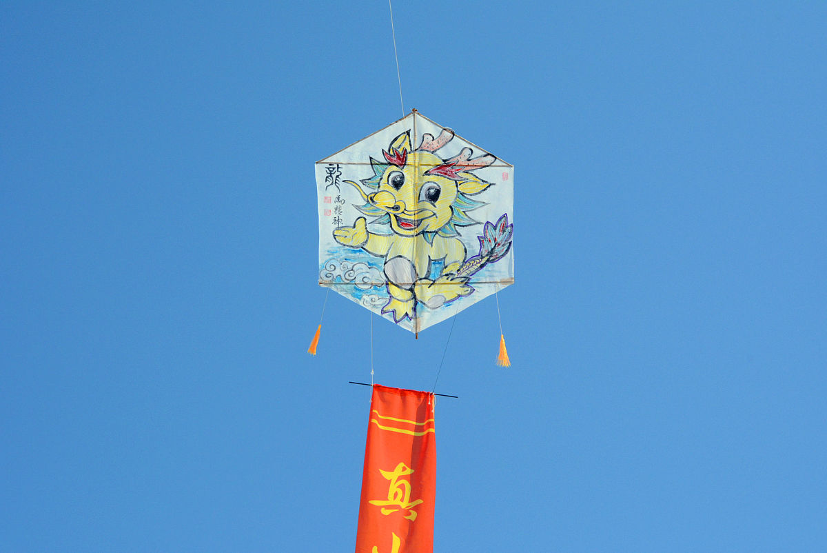 2017年2月27日,在吉林省吉林市人民广场上,风筝爱好者现场放飞各式风