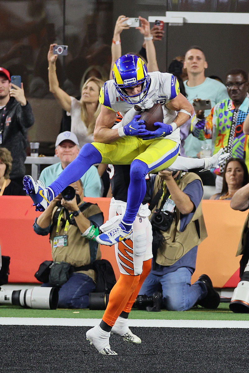 inglewood, california - february 13: cooper kupp #10 of the los 