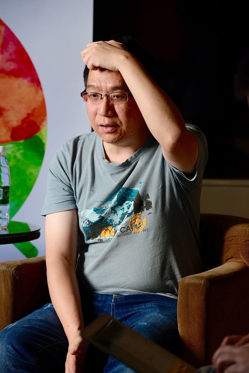 2015年10月13日,北京,神马搜索业务总经理曾洪雷接受记者采访.