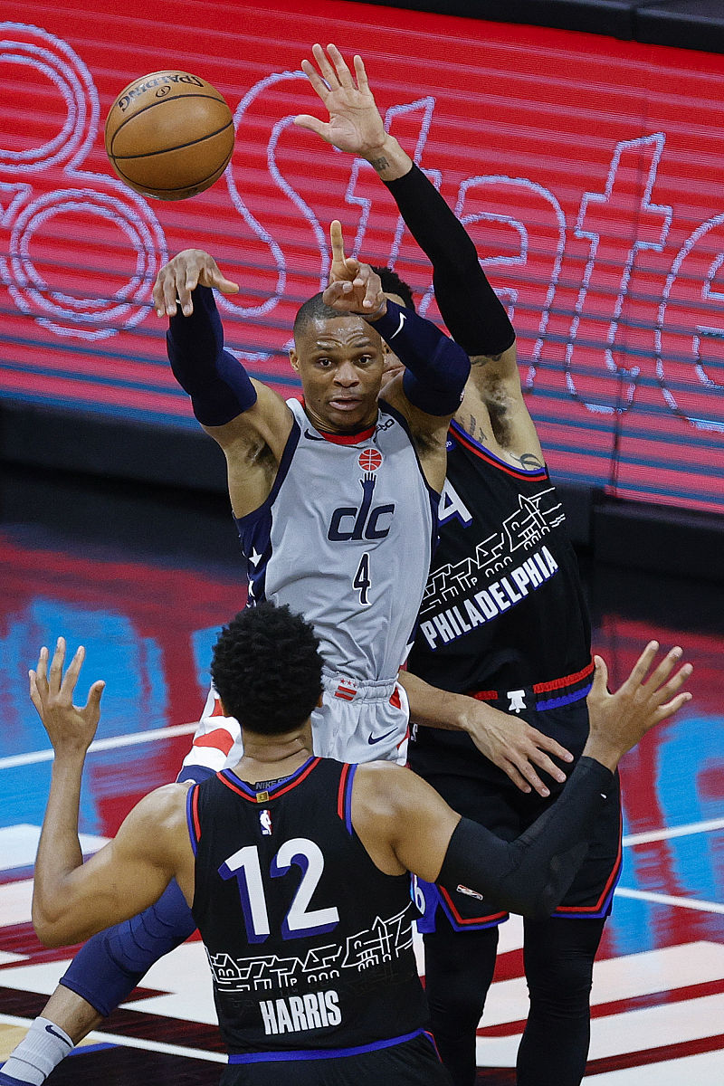 2021年5月23日,美国,20/21nba季后赛东部首轮g1,华盛顿奇才118-125费