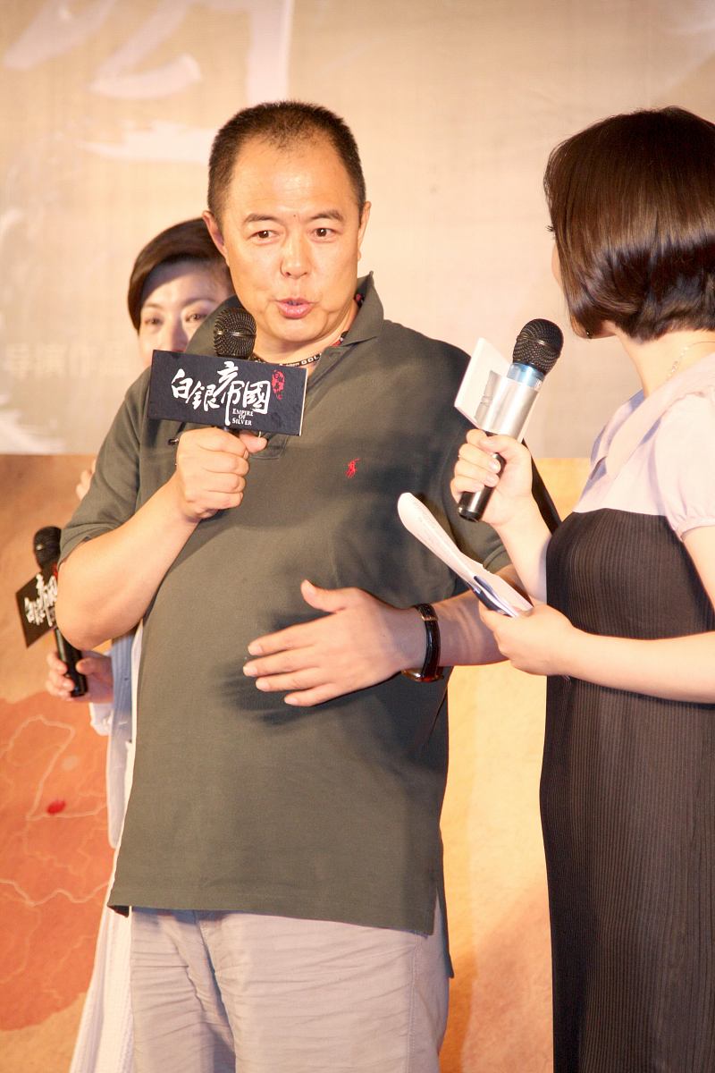 2009年8月6日,北京,电影《白银帝国》官网启动仪式.张铁林+++_+++记者