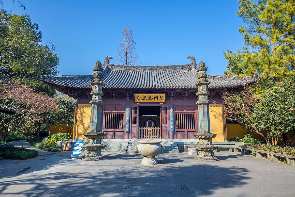 2021年1月20日,浙江杭州,冬天的慧因高丽寺.