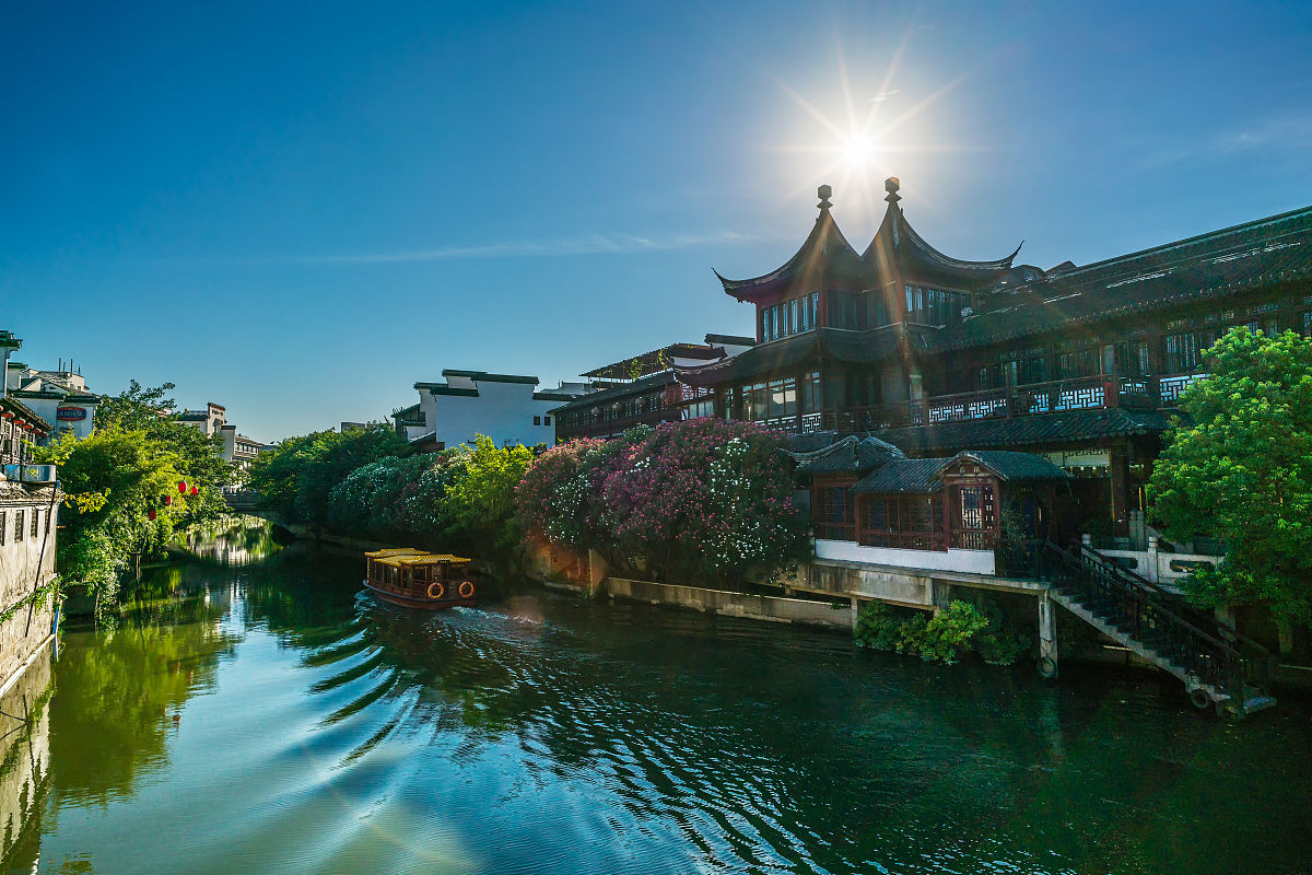 2017年7月21日,江苏省南京市,秦淮河.