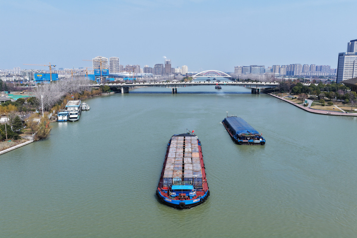 2026年3月9日,江苏扬州,时值春耕备耕时节,在京杭大段