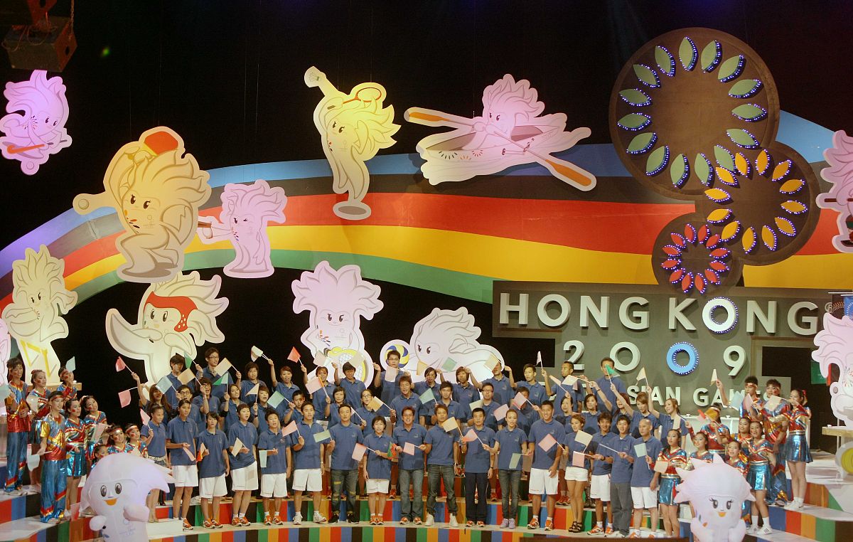 2009年8月29日,香港,东亚运动会晚会.谭咏麟,李克勤,容祖儿,陈奕迅等