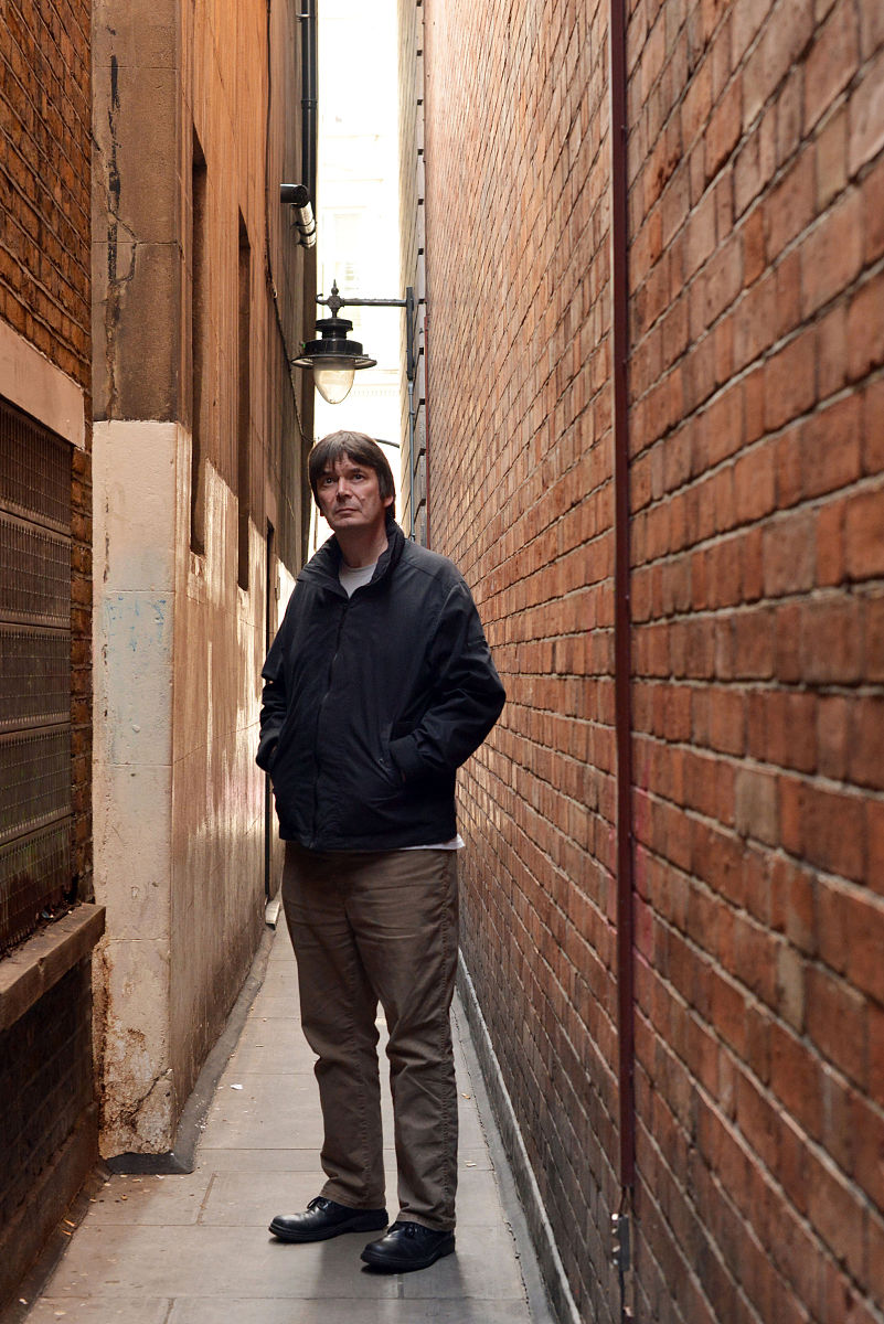 苏格兰侦探小说作家伊恩·兰金肖像.ian rankin is a scottish crime 