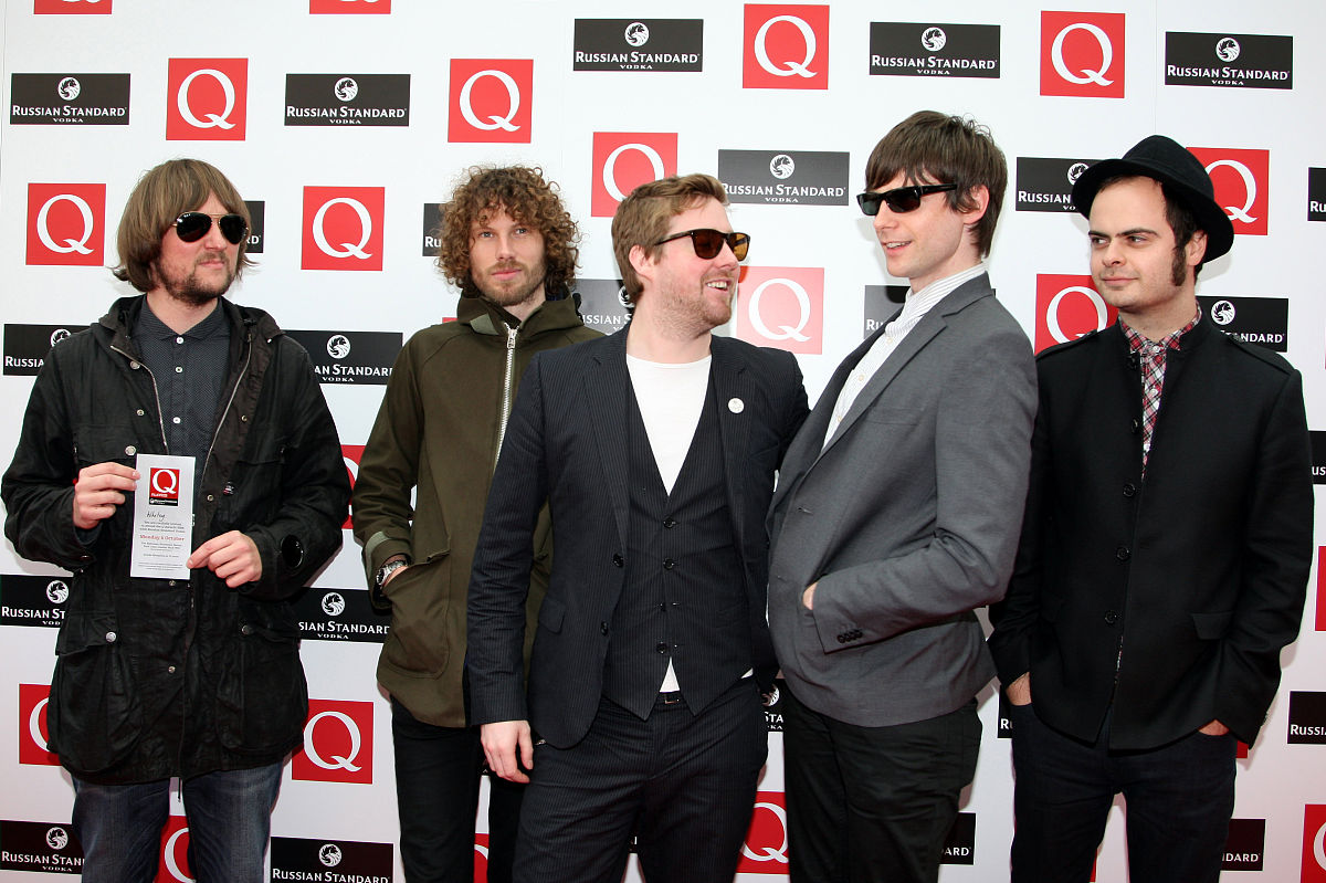 the q awards - london.the kaiser chiefs arrive at the q awards a