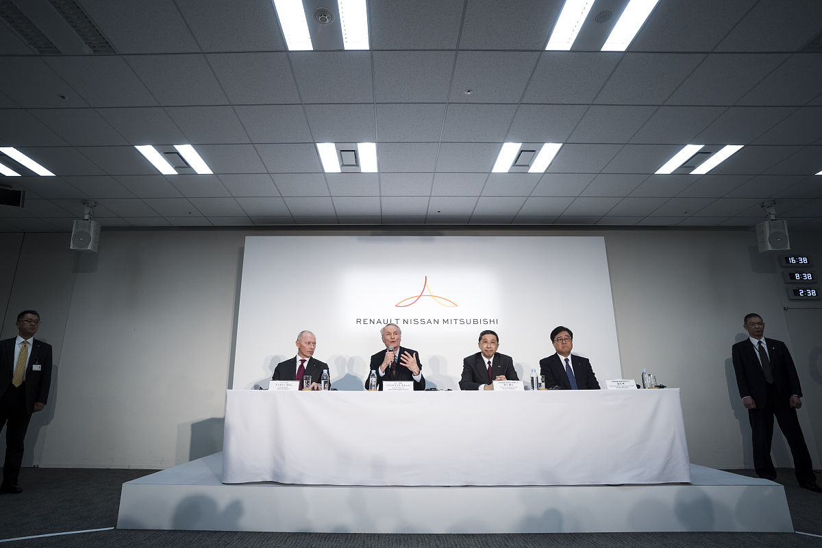 当地时间2019年3月12日,日本横滨,雷诺董事长盛纳德,雷诺-日产有限公
