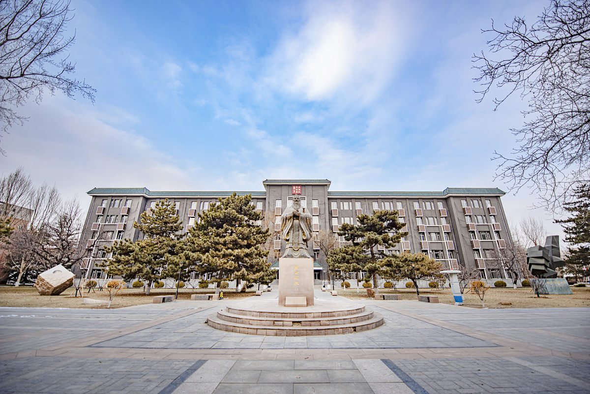 2021年1月19日,北京,中国传媒大学校园风景.