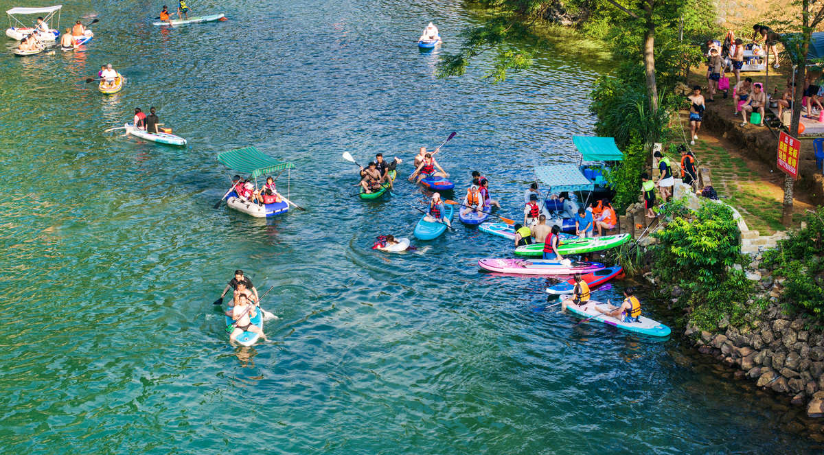 玉符河玩水的地方