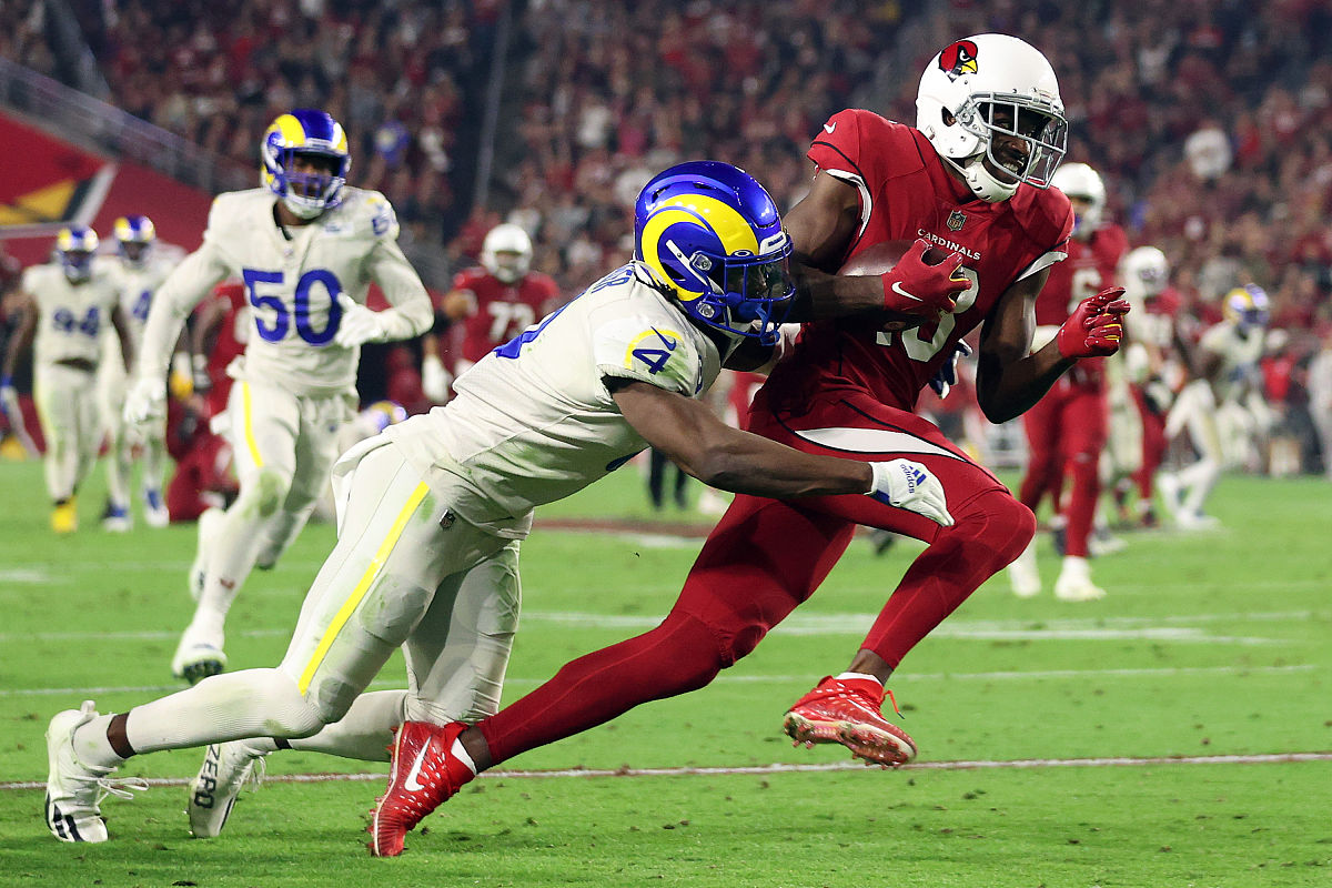 glendale, arizona - december 13: a.j. green #18 of the arizona c