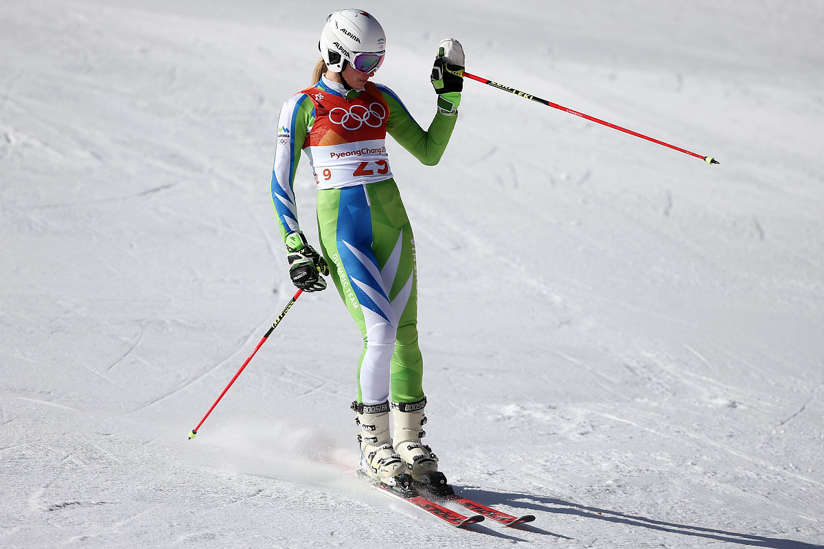 2018年2月15日,韩国,2018平昌冬奥会2月15日高山滑雪赛况.pyeongchang
