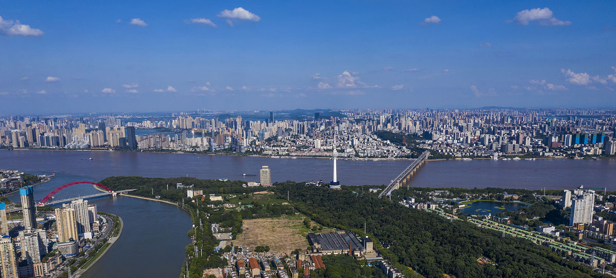 2020年8月13日,武汉城市风光.