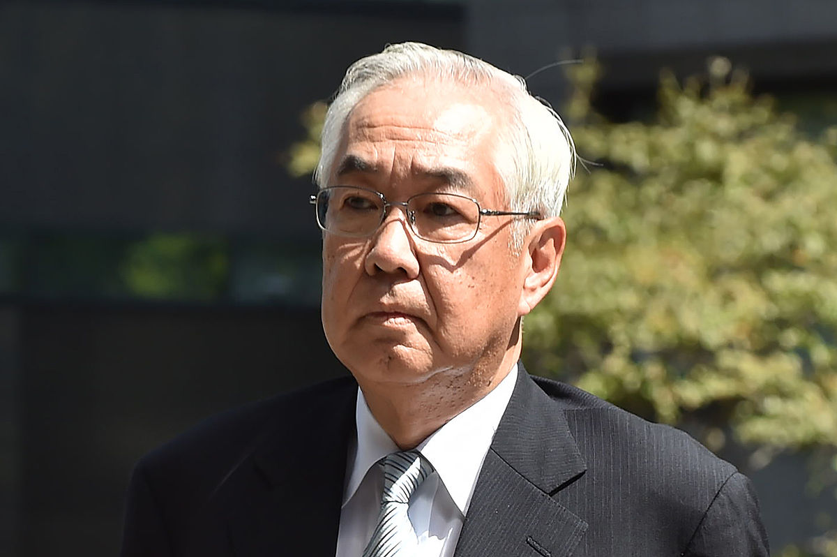 当地时间2019年9月19日,日本东京,东京电力公司前副社长武藤荣抵达法